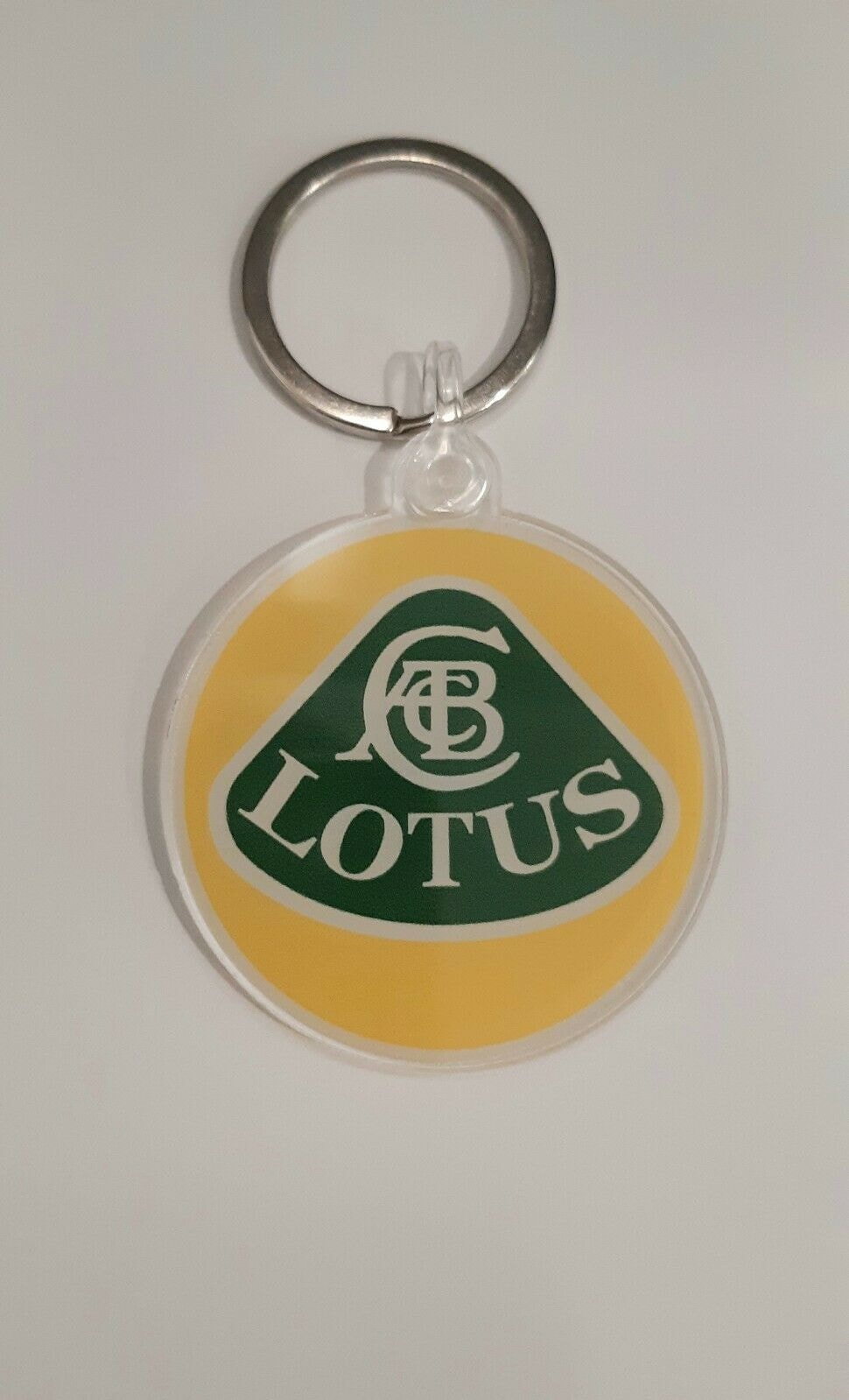 Key Ring Keychain Lotus Round logo