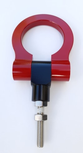 Red tow hook for Lotus S1 S2 S3 Elise Exige - front towhook