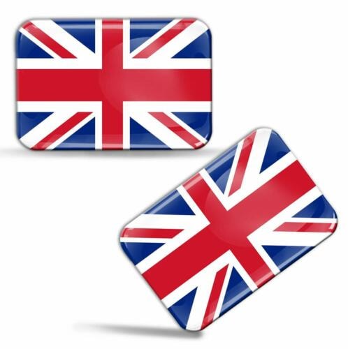 3D Gel Domed United Kingdom UK Union Jack Flag British Sticker GB Emblem Badge