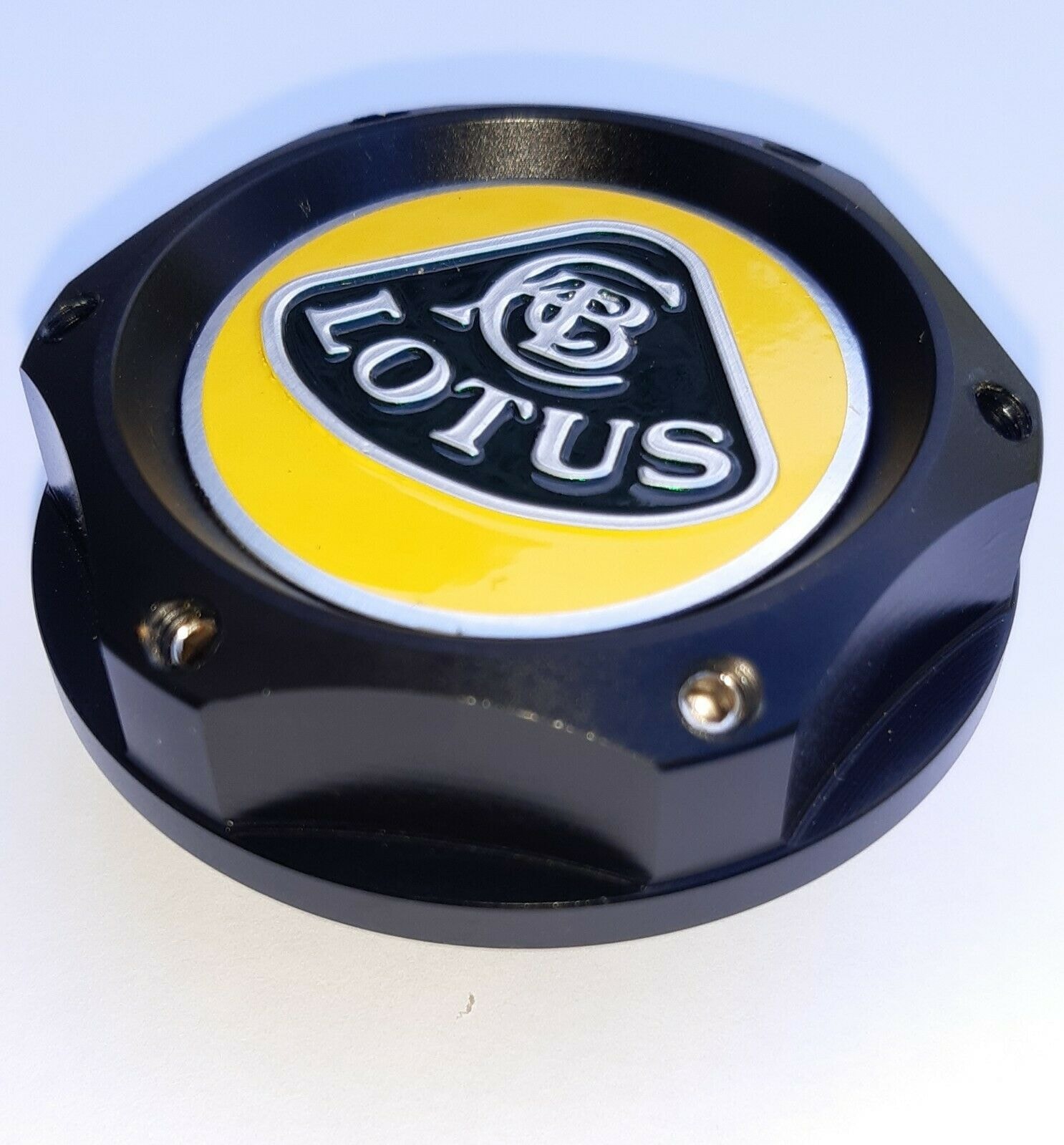 Black aluminum oil cap for Lotus Elise Exige Evora
